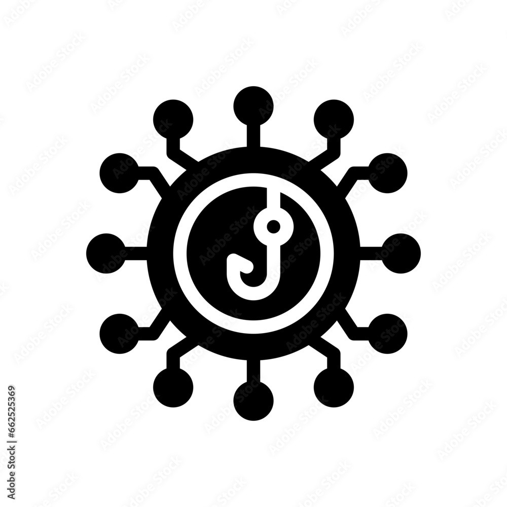 phishing glyph icon phishing glyph icon