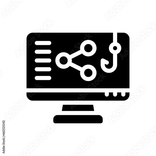 phishing glyph icon