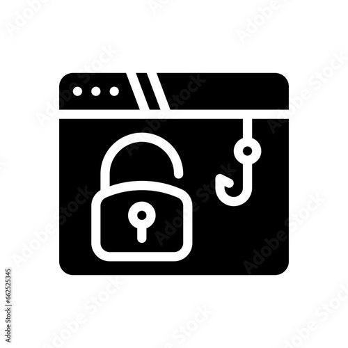 phishing glyph icon