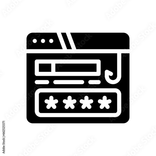 phishing glyph icon