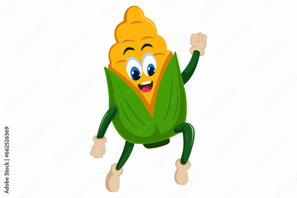 Cute Corn Character Design Illustration Cute Corn Character Design Illustration