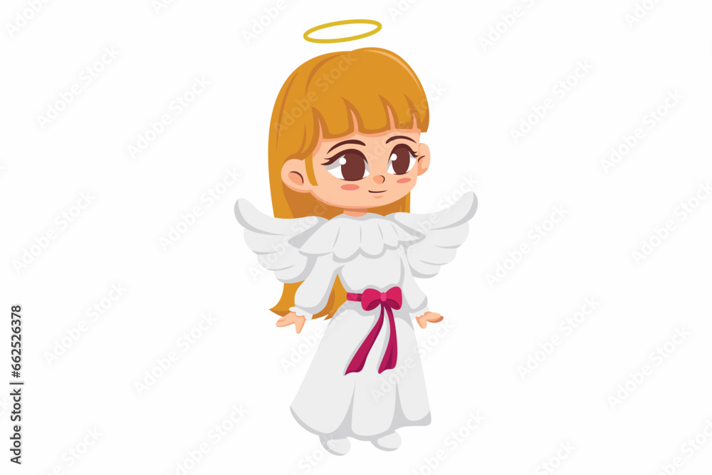 Cute Christmas Girl Character Design Illustration Cute Christmas Girl Character Design Illustration