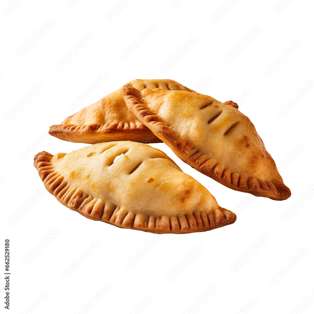 Empanadas on a white background isolated PNG