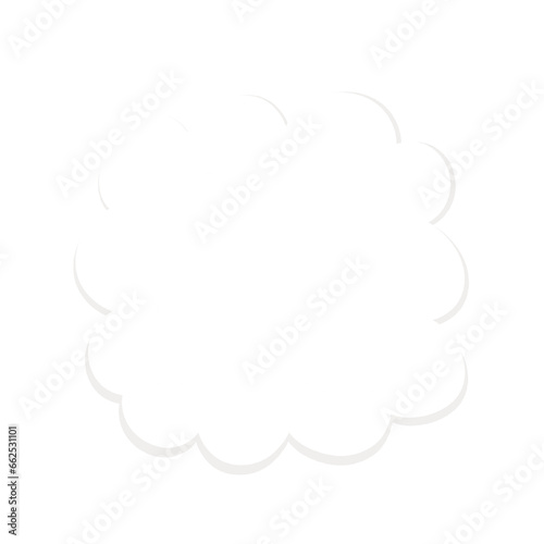 Cartoon white cloud 