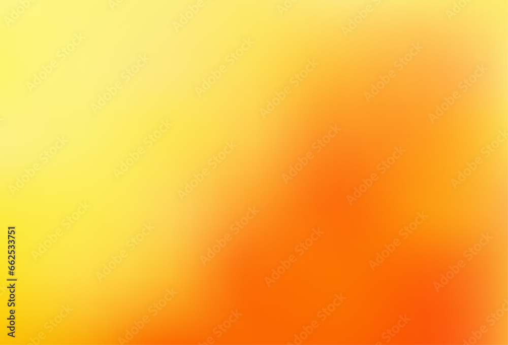 Light Yellow, Orange vector bokeh template.