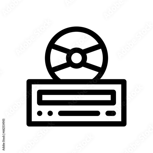 cd player line icon