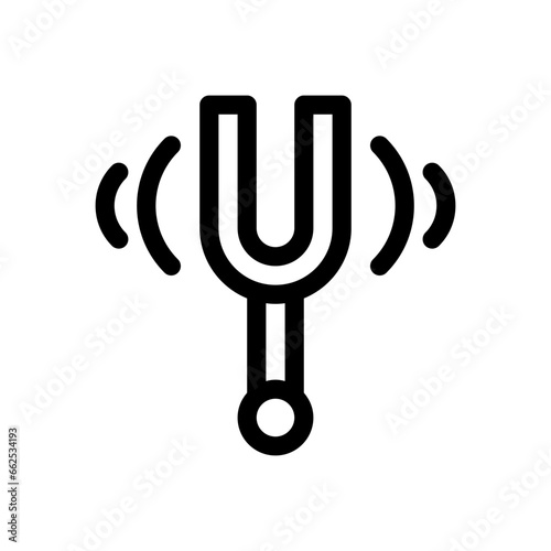 tunning fork line icon