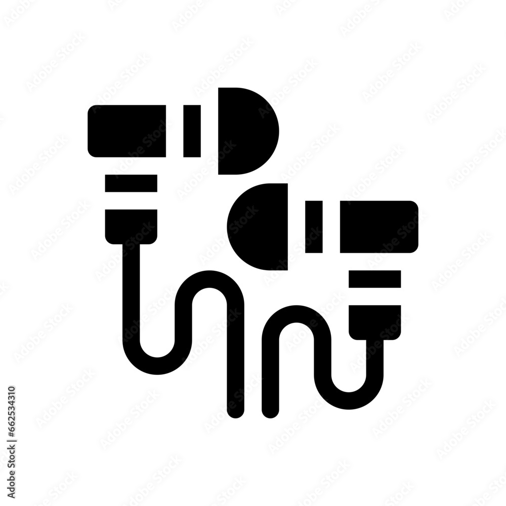 earphones glyph icon earphones glyph icon