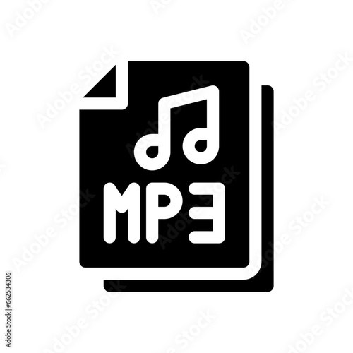 mp3 glyph icon