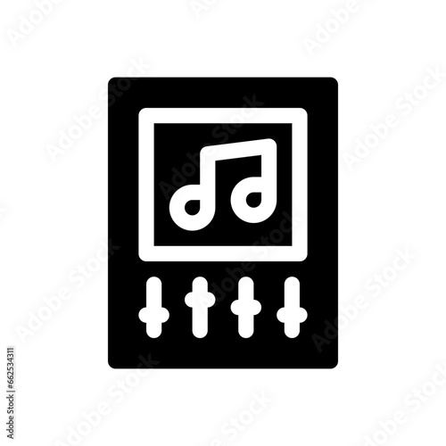 mp3 glyph icon