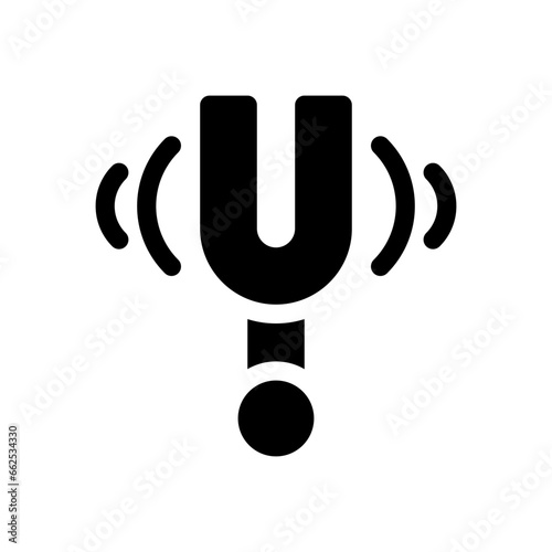 tunning fork glyph icon