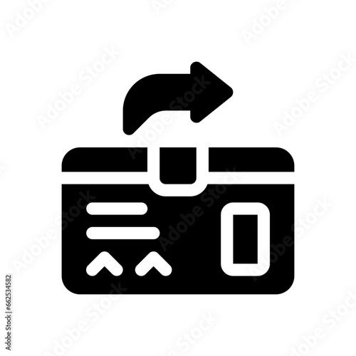 sent glyph icon