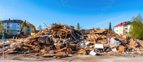 Post repair waste and debris stack