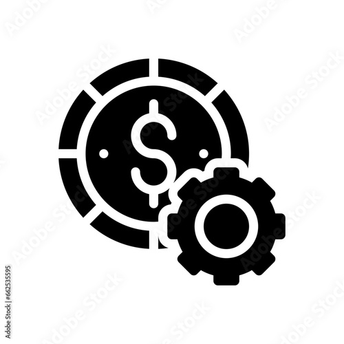 money management glyph icon