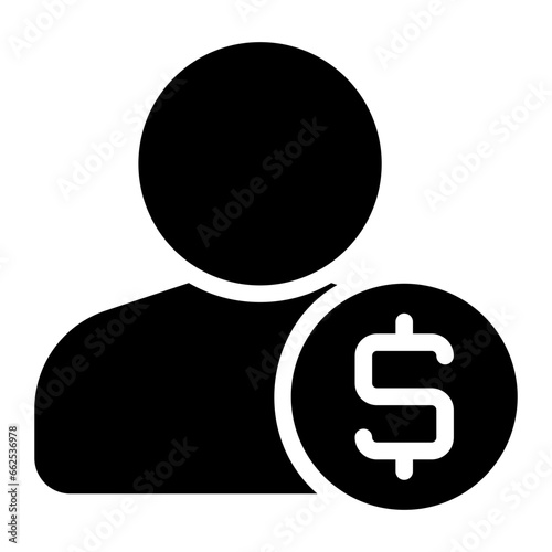 investor glyph icon