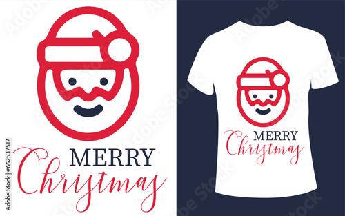 Christmas card with snowman or Merry Christmas t-shirt design with Christmas vector