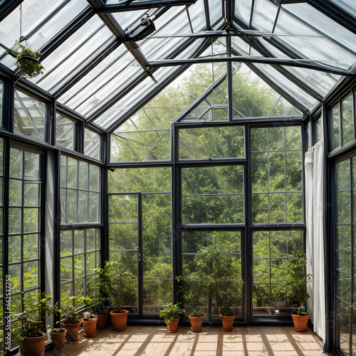 greenhouse in the garden