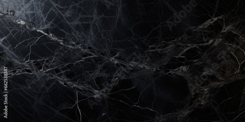Texture Of Grotesque Black Marble With Veins Created Using Artificial Intelligence