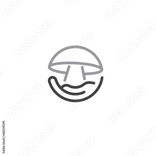 Mushroom logo design illustration vector template