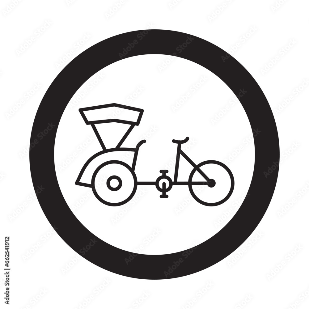 Fototapeta premium Bicycle icon