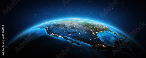 West North America at night