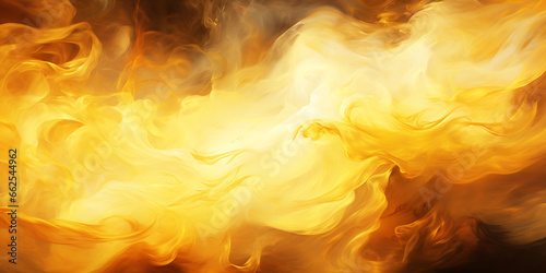 Abstract gold wavy pattern, smoke fire texture, 3D illustration.