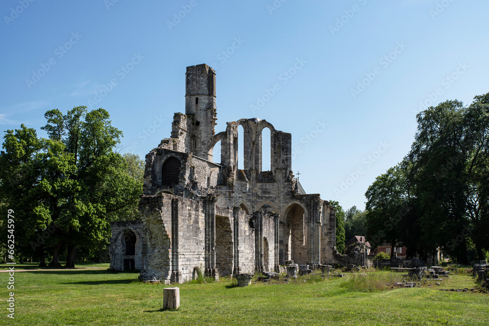 12th century Royal Cistercian Abbey of Chaalis in France 12th century Royal Cistercian Abbey of Chaalis in France