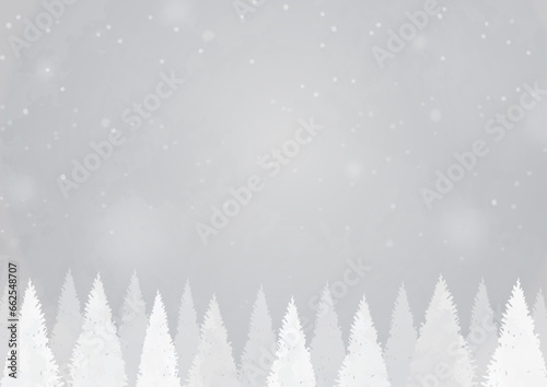 Snow forest - silver