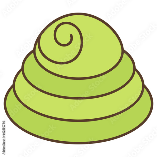 green whipped cream