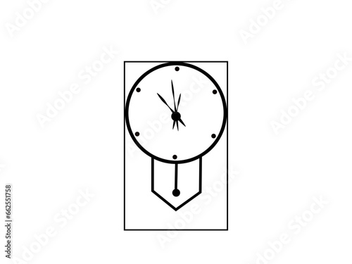 clock isolated on white background