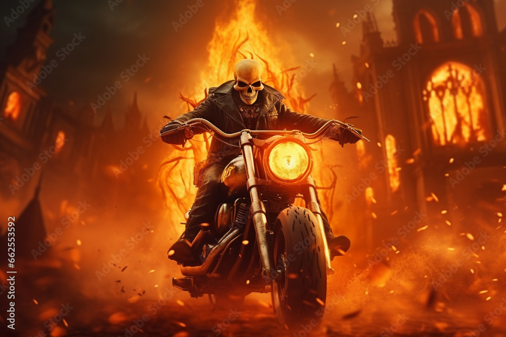 demon on the motorcycle