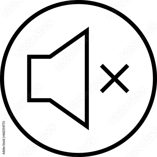 Muted Speaker Icon. Volume off icon. Vector illustration