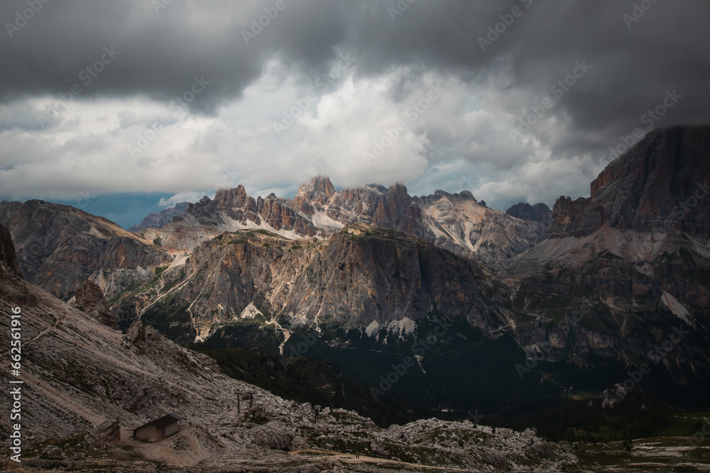 Tofane gruppe, Mount Tofana de Rozes, Alps Dolomites mountains, Fanes national park, Italy