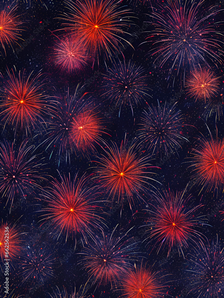 Naklejka premium fireworks celebration