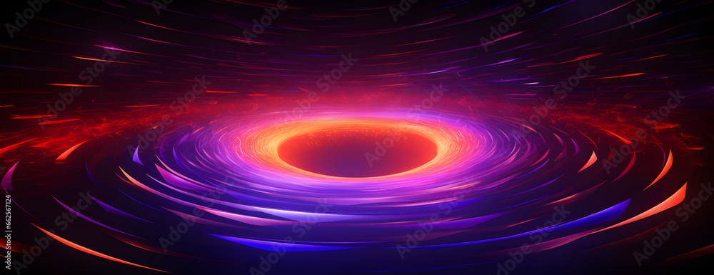 Naklejka premium Neon light storm background.