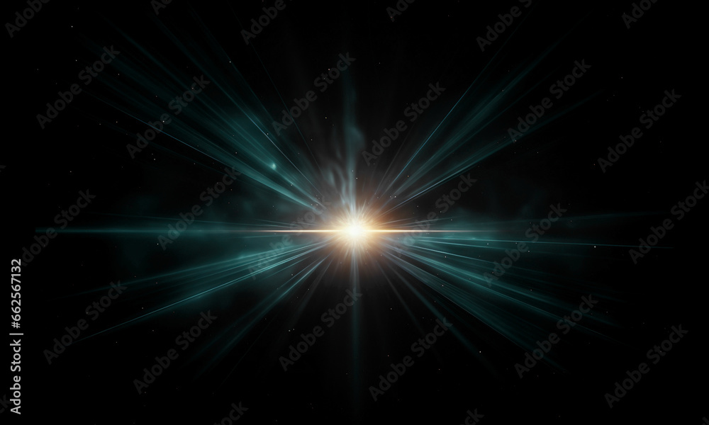 Fototapeta premium Light flare Glowing light explodes Light effect ray shining sun bright flash Special lens flare