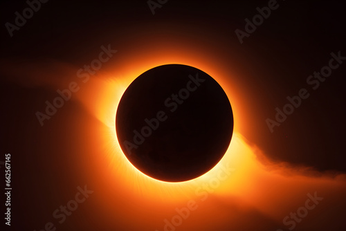 Total solar eclipse background.