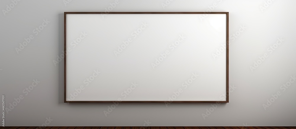 Blank white board in study room wall With copyspace for text - obrazy, fototapety, plakaty 