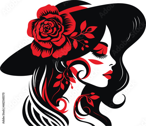 beautiful cinco de mayo mexican woman vector illustration