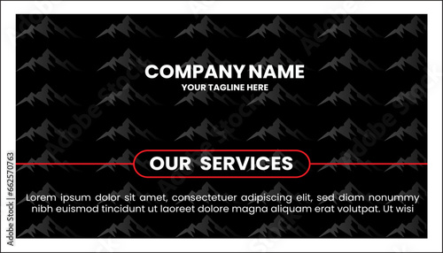 Professional and corporate double sided modern and creative business card design