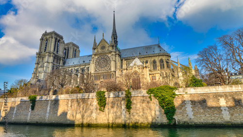 Notre Dame Cathedral district in Paris