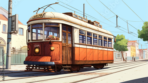 Old tram cartoon © Cedar