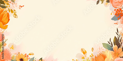 Wedding floral flowers background banner backdrop Anniversary art  generated ai 