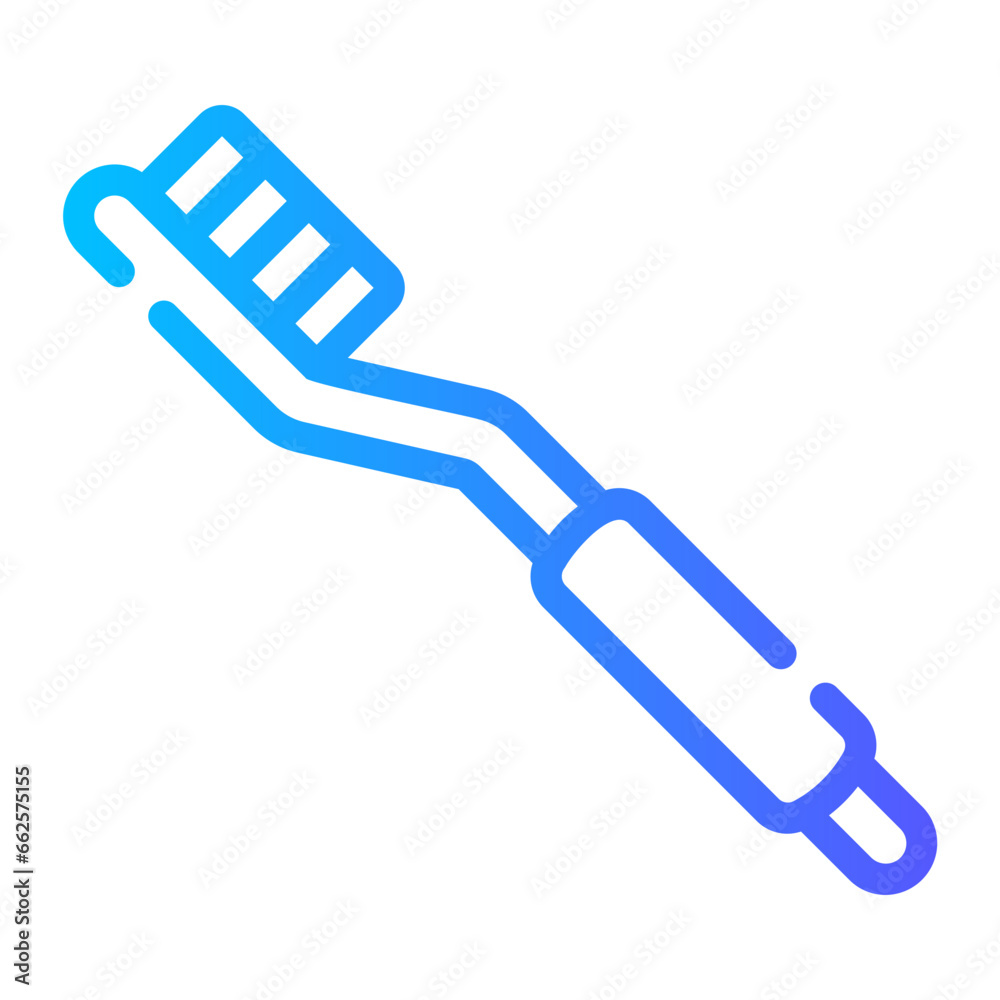 toothbrush Line Gradient Icon toothbrush Line Gradient Icon
