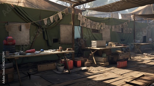 improvised classroom in a camp of the Landless Movement - MST - in the city of Eunapolis.full ultra HD, High resolution photo