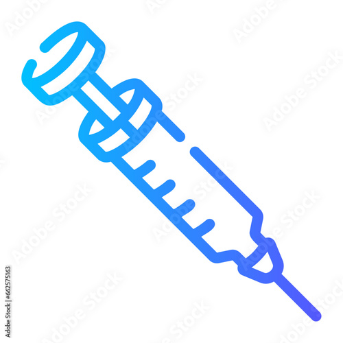 syringe Line Gradient Icon