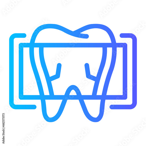 xray Line Gradient Icon
