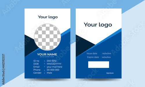 Best ID card template which will help you to attract your client - vector photo