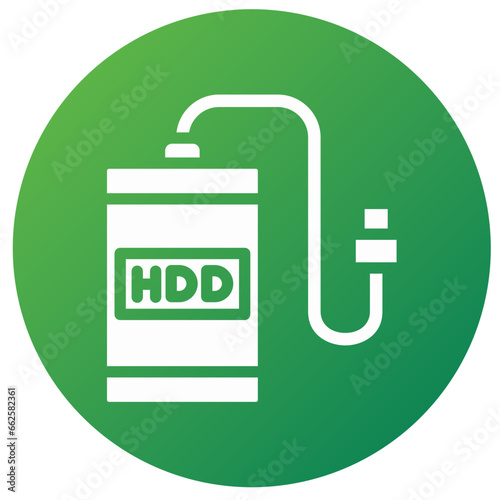 External hard drive Vector Icon Design Illustration