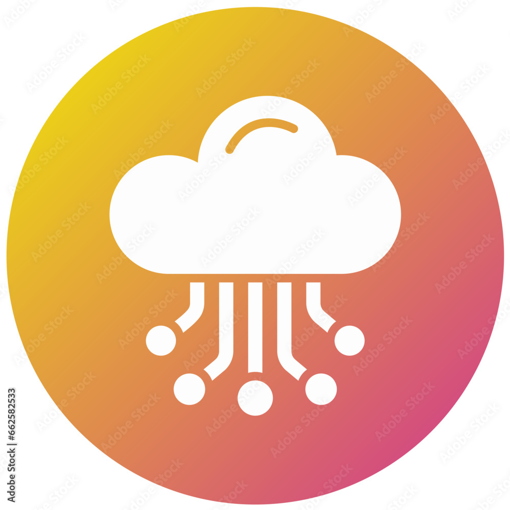 Cloud Hosting Vector Icon Design Illustration Cloud Hosting Vector Icon Design Illustration